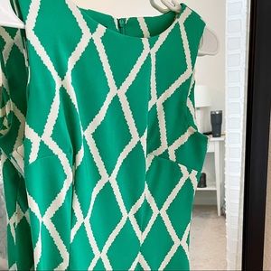 Alyx Knee Length Dress - Green - Size 6 Petite